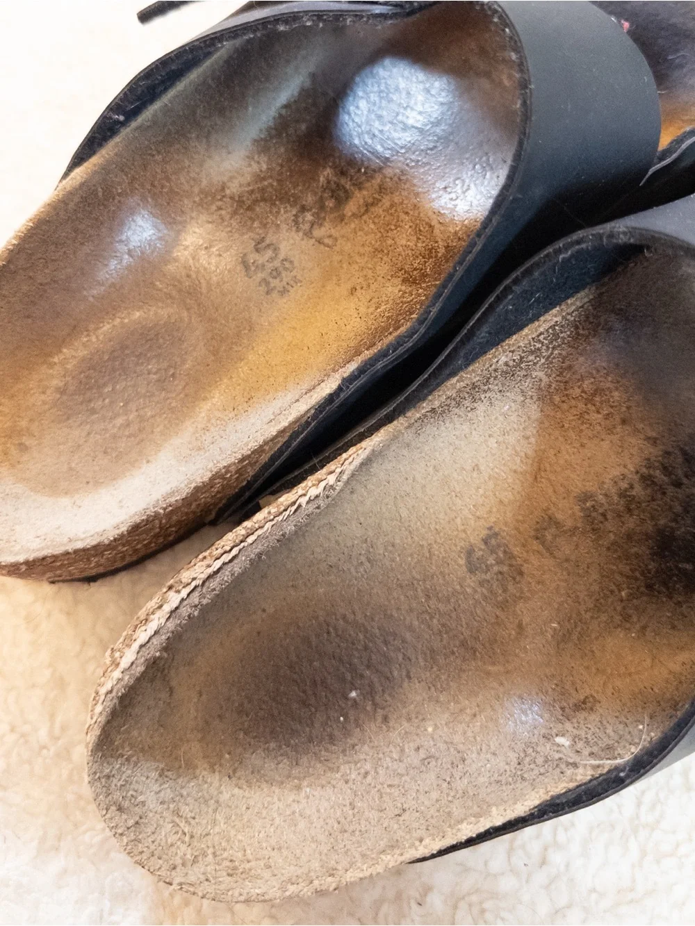 Birkenstock Arizona Black Leather Sandals Men’s Size 45 (US 12/12.5)